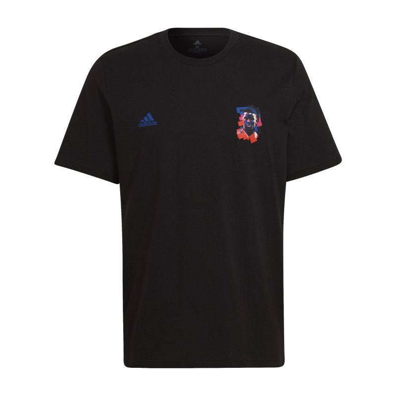 adidas Pogba Icon Graphic T-Shirt Schwarz Blau - schwarz