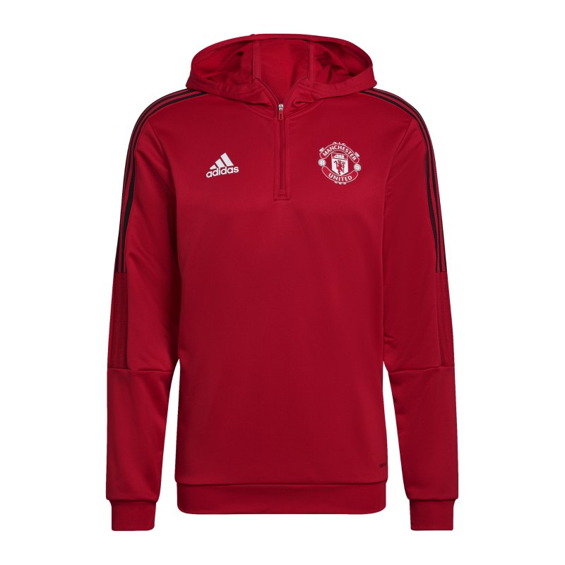 adidas Manchester United Hoody Rot - rot