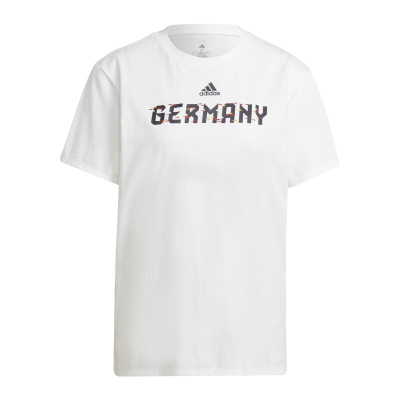 adidas Germany T-Shirt Damen Weiss - weiss