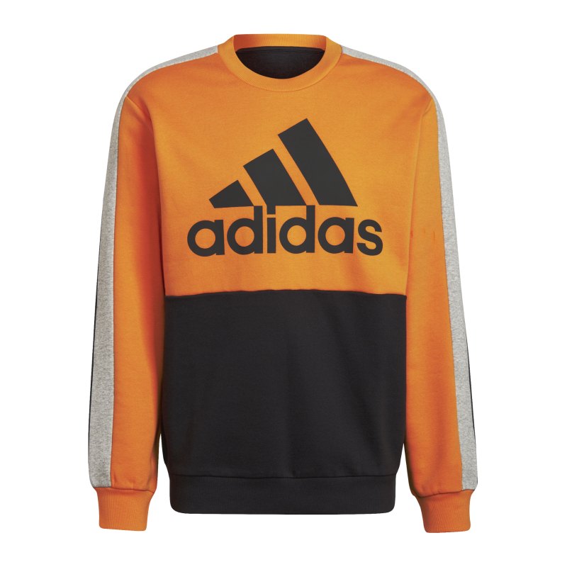 adidas Essentials Colorblock Sweatshirt Orange - orange