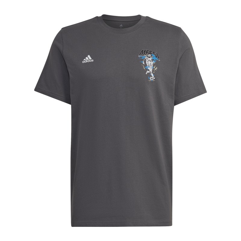 adidas Messi Graphic T-Shirt Grau - grau