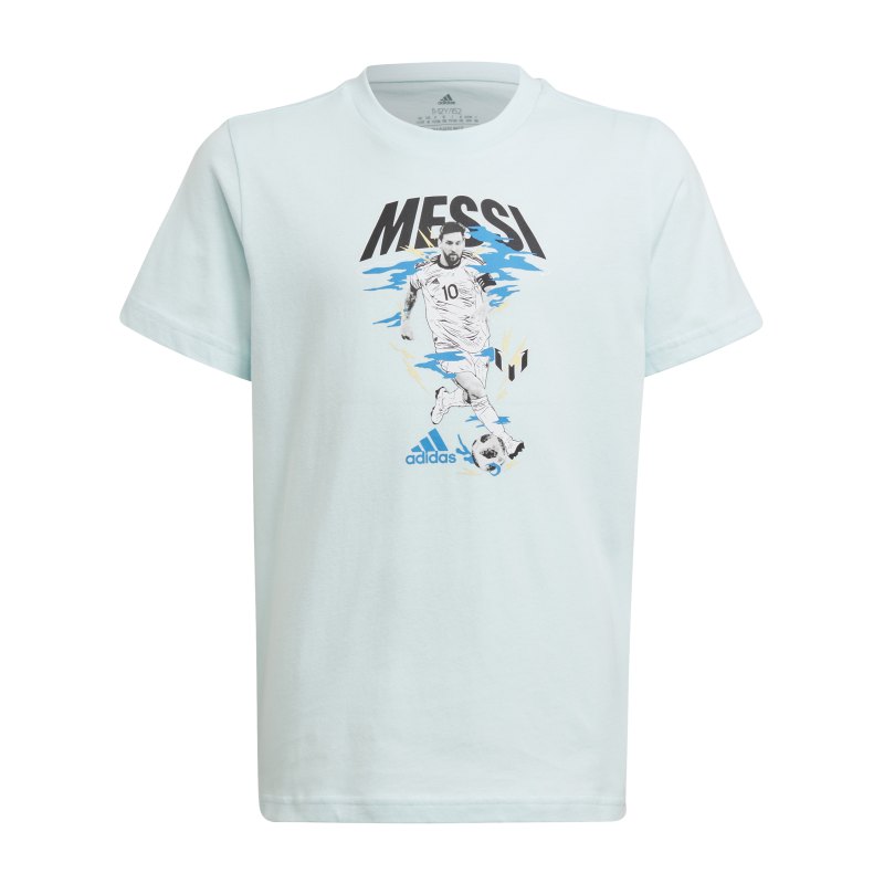 adidas Graphic Messi T-Shirt Kids Blau - blau
