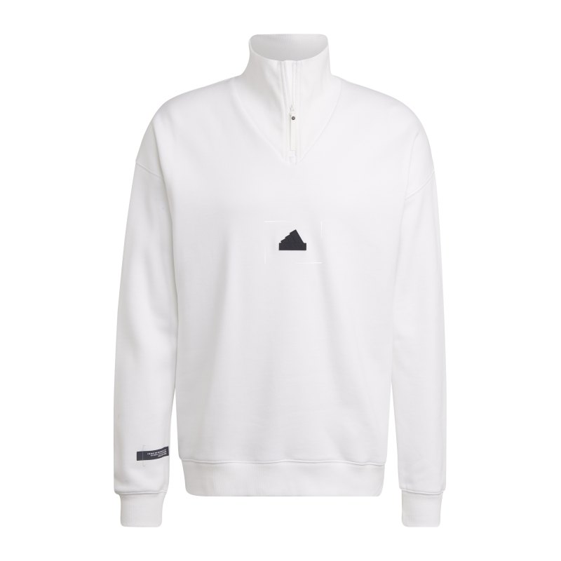 adidas New HalfZip Sweatshirt Weiss - weiss