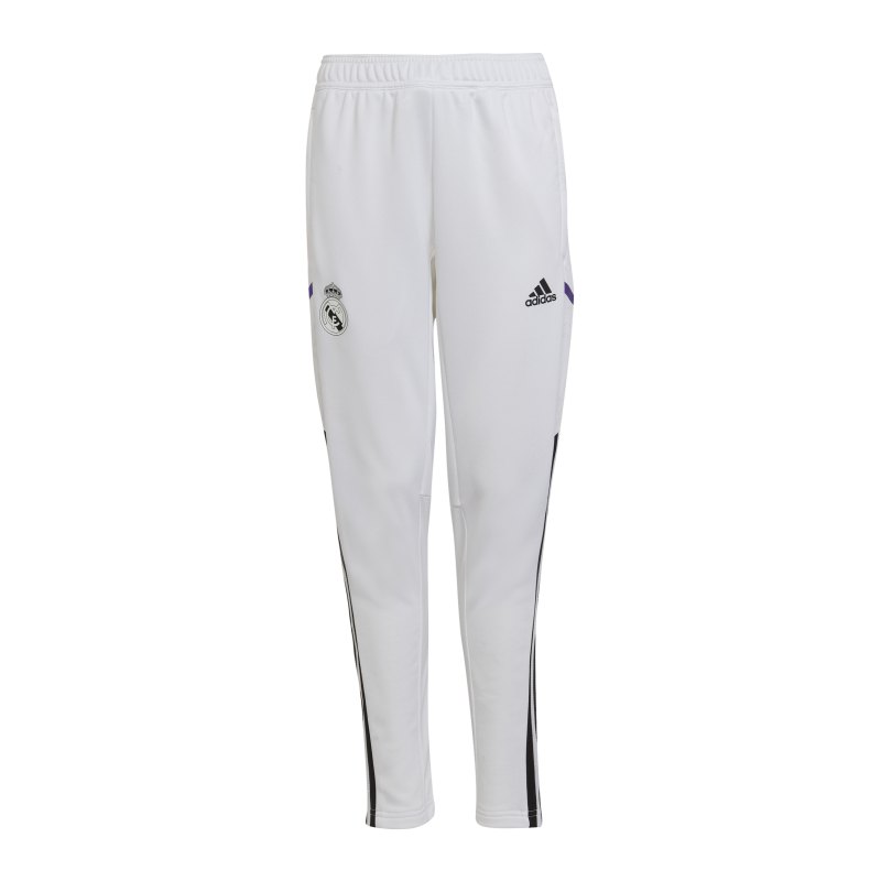 adidas Real Madrid Trainingshose Kids Weiss - weiss