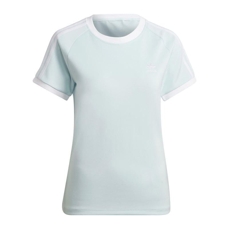 adidas 3S Slim T-Shirt Damen Blau - blau