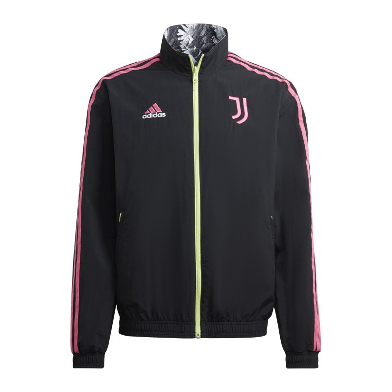 adidas Juventus Turin Wendejacke Schwarz Pink - schwarz