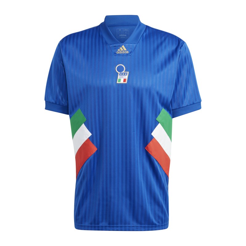 adidas Italien Icon Trikot Blau - blau