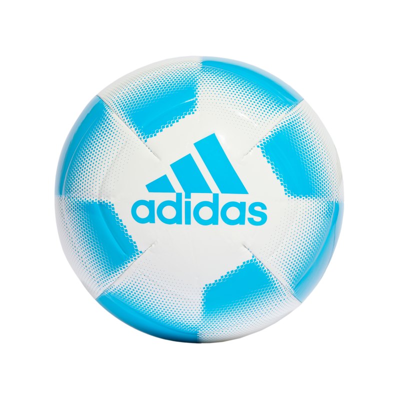 adidas CLB Trainingsball Weiss Blau - weiss