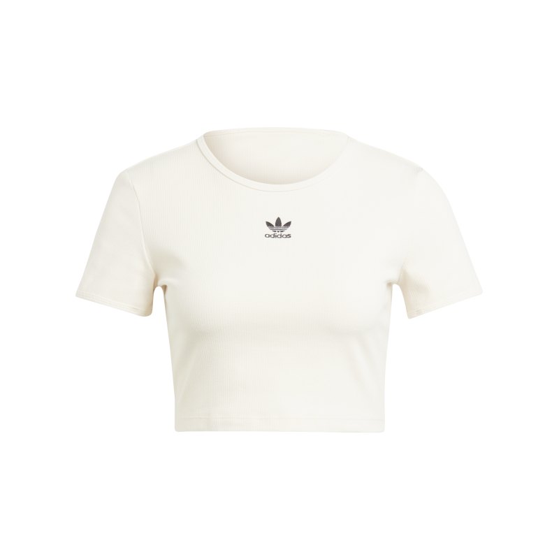 adidas Originals RIB T-Shirt Damen Beige - beige