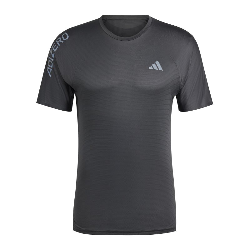 adidas Adizero Running T-Shirt Schwarz Grau - schwarz