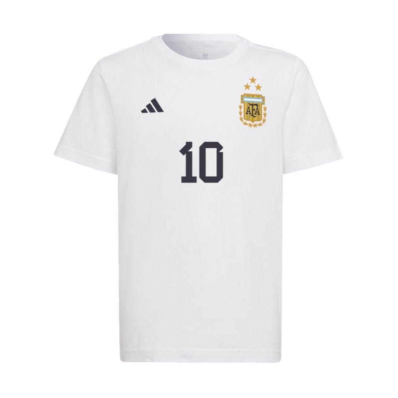 adidas Messi GOAT GFX T-Shirt Kids Weiss - weiss