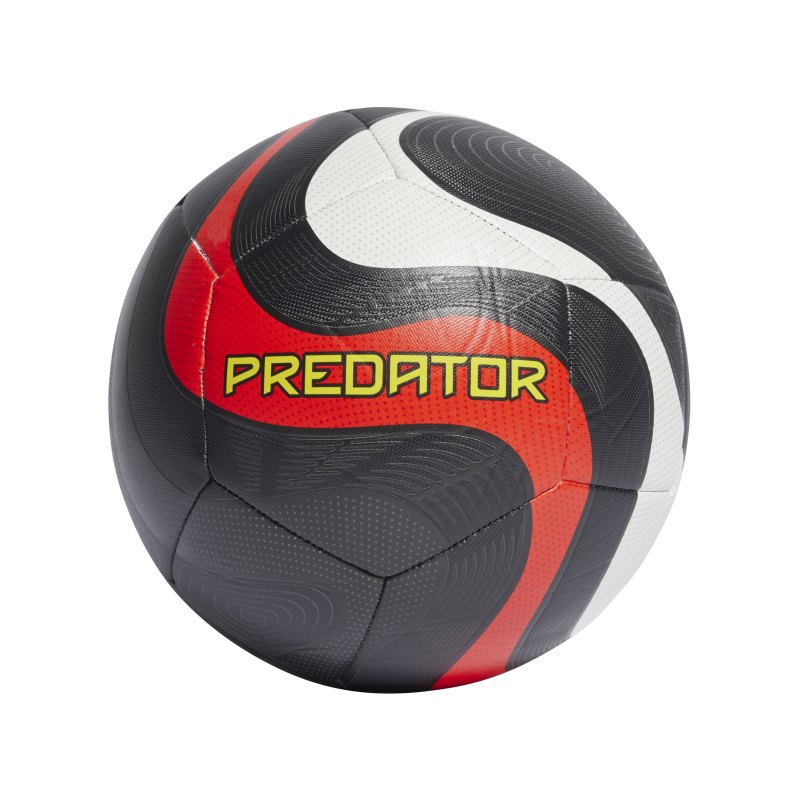 adidas Predator TRN Trainingsball Schwarz Rot - schwarz