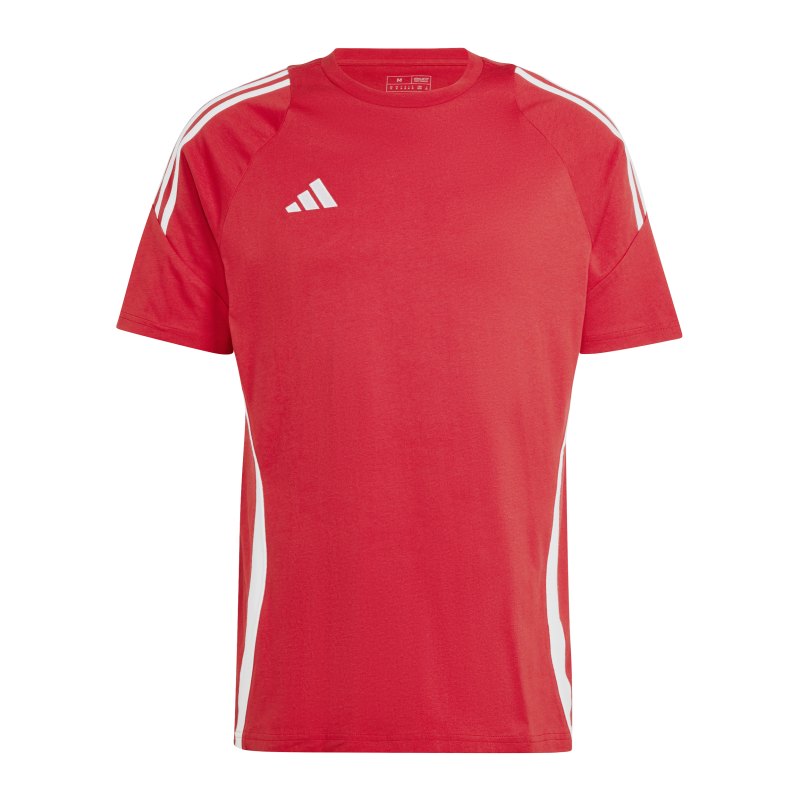 adidas Tiro 24 T-Shirt Rot Weiss - rot