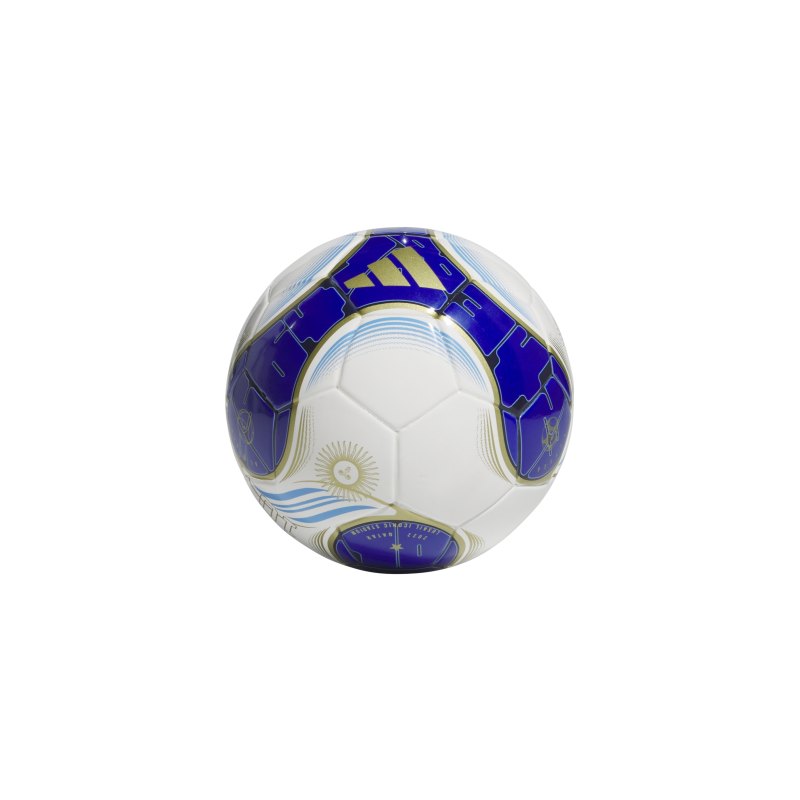 adidas Messi Miniball SPARK GEN10S Weiss Blau - weiss