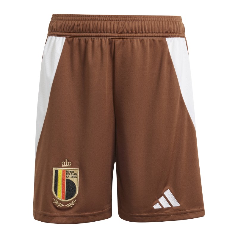adidas Belgien Short Away EM 2024 Kids Braun - braun
