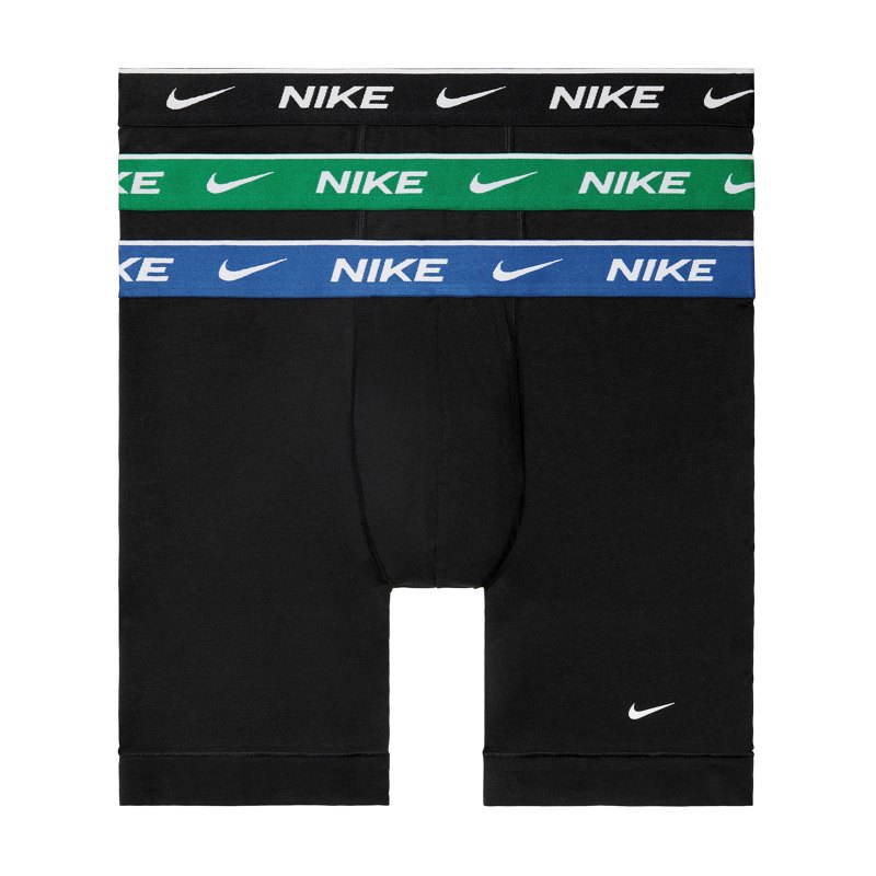 Nike Cotton Brief Boxershort 3er Pack F1M8 - schwarz
