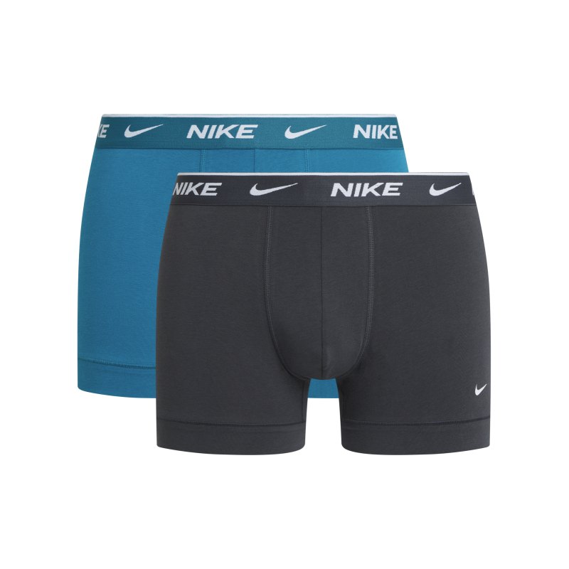 Nike Cotton Trunk Boxershort 2er Pack Grau F54F - grau