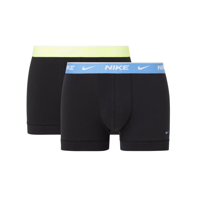 Nike Cotton Trunk Boxershort 2er Pack Schwarz FAN3 - schwarz