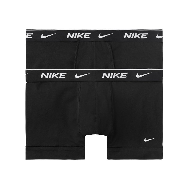 Nike Cotton Trunk Boxershort 2er Pack Schwarz FUB1 - schwarz