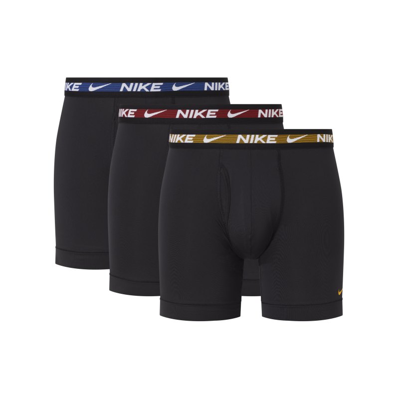 Nike Dri-Fit Brief Boxershort 3er Pack F859 - schwarz