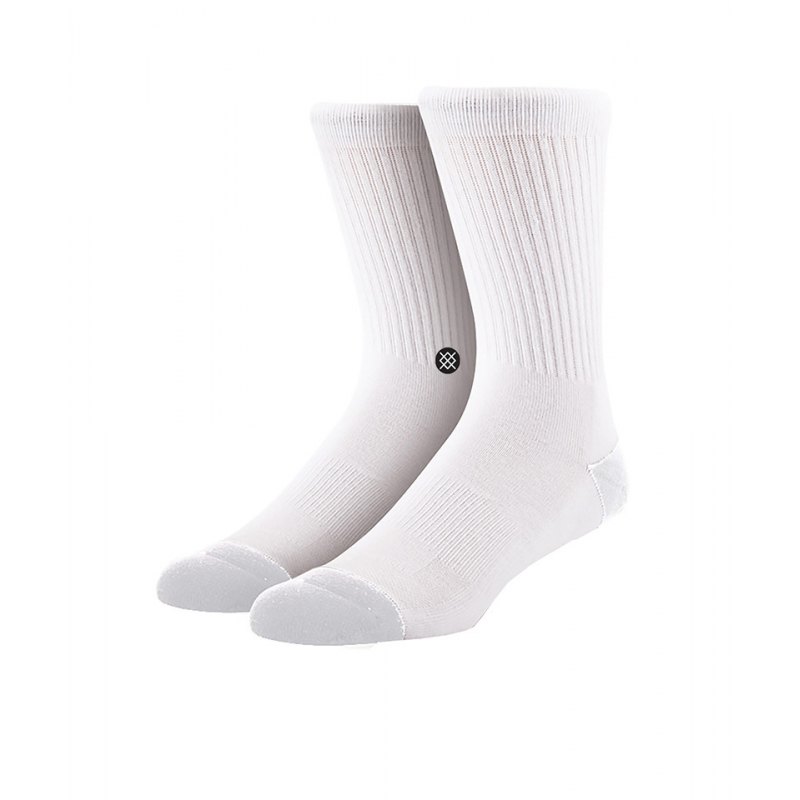 Stance Socks Uncommon Solids Icon Weiss - weiss