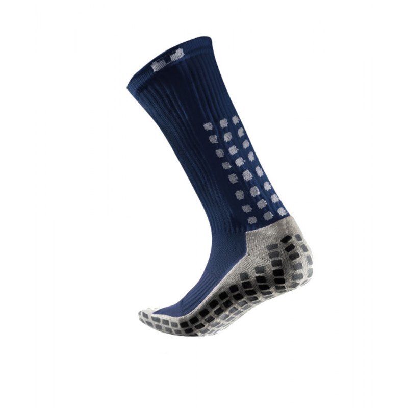 TruSox Socken Mid Calf Cushion Dunkelblau Weiss - blau