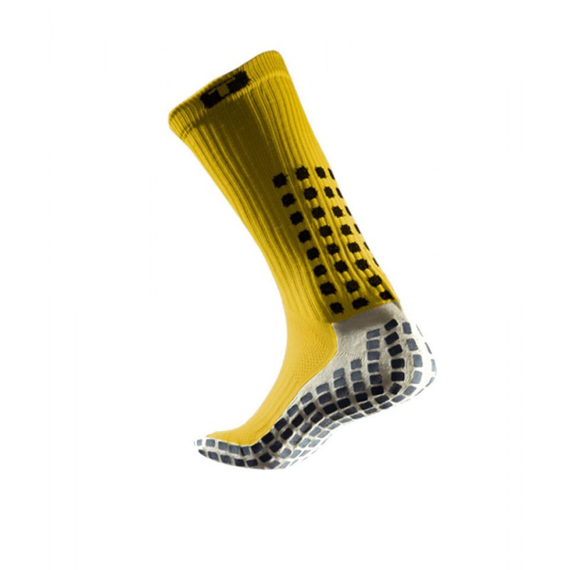 TruSox Socken Mid Calf Cushion Gelb Schwarz - gelb