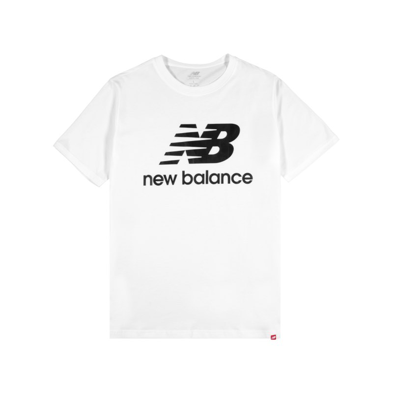 New Balance Essentials Stacked Logo T-Shirt F03 - weiss