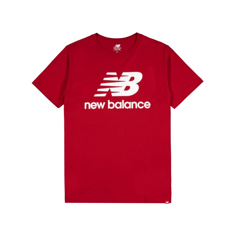 New Balance Essentials Stacked Logo T-Shirt FREP - rot