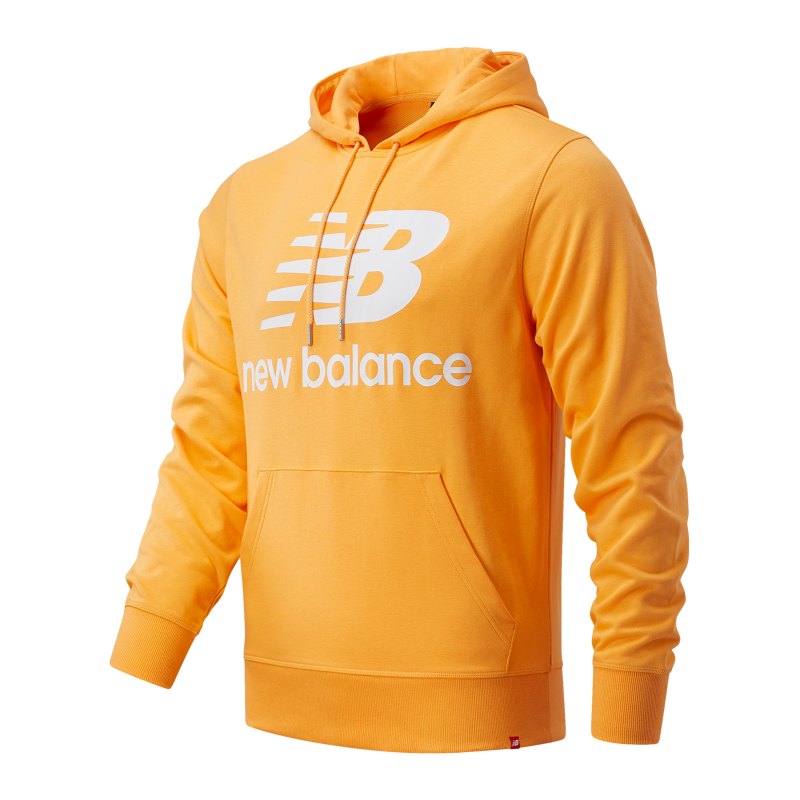 New Balance Essentials Stacked Logo Hoody FHAB - orange
