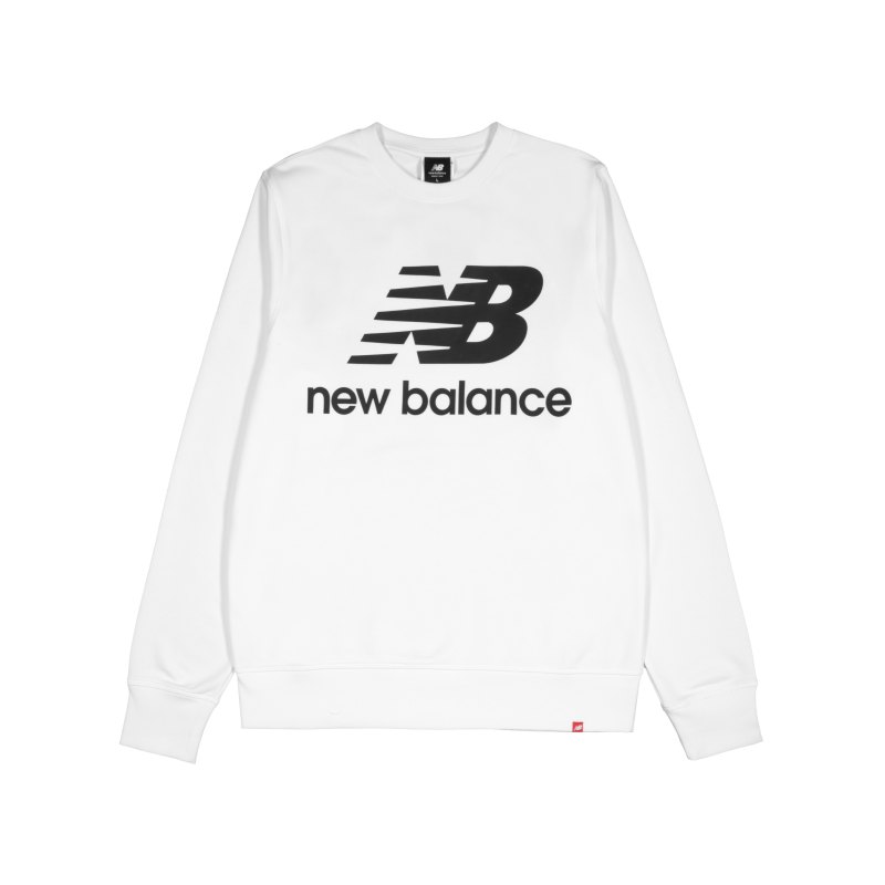 New Balance Essentials Logo Sweatshirt Weiss FWT - weiss