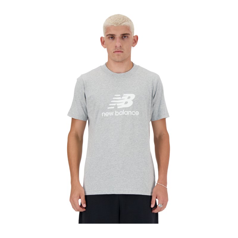 New Balance Essentials Logo T-Shirt FAG - grau