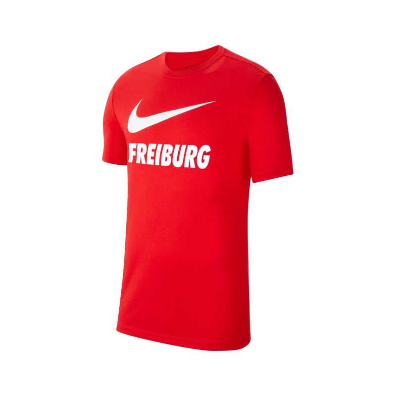 Nike SC Freiburg Freizeit T-Shirt Swoosh F657 - rot