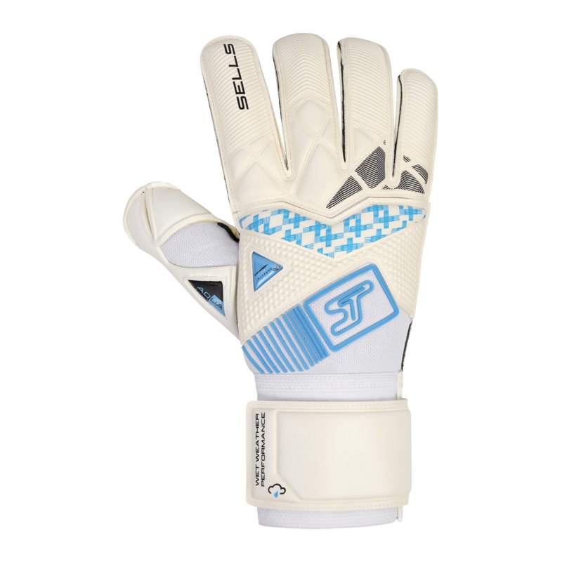Sells Wrap Aqua H20 TW-Handschuh Weiss Schwarz Blau - weiss