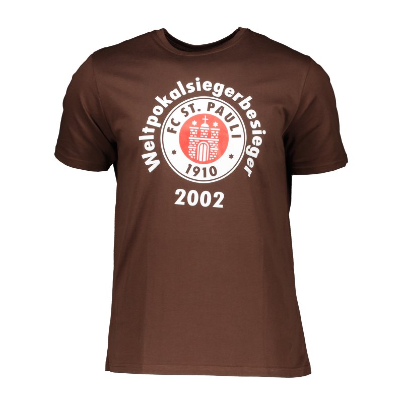 FC St. Pauli T-Shirt Weltpokalsiegerbesieger Braun - braun