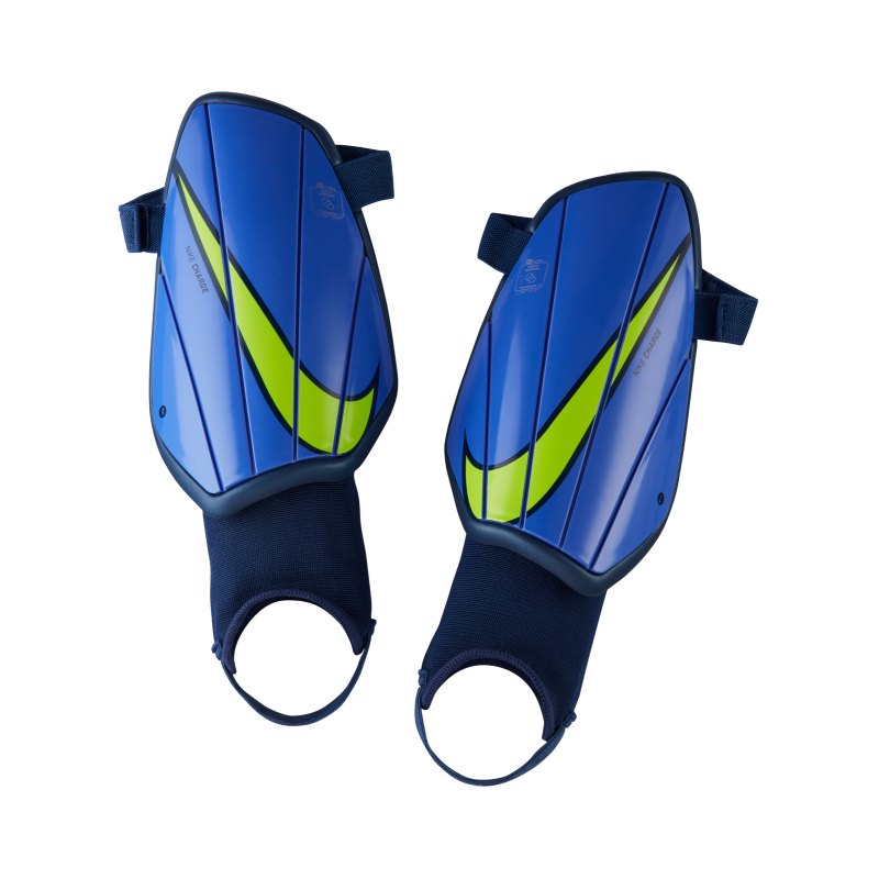 Nike Charge Recharge Schienbeinschoner Blau Gelb F500 - blau