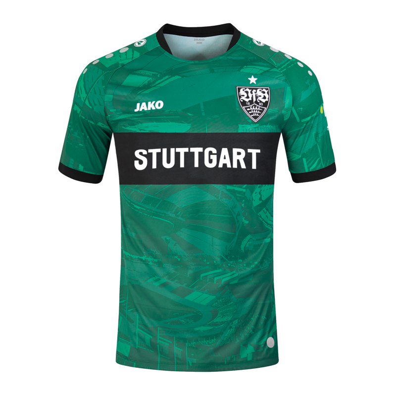 JAKO VfB Stuttgart Trikot 3rd 2023/2024 Kids Grün F662 - gruen