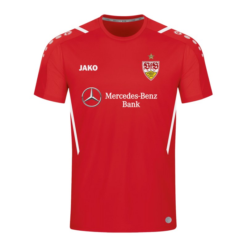 JAKO VfB Stuttgart Challenge Trainingsshirt Kids Rot Weiss F102 - rot