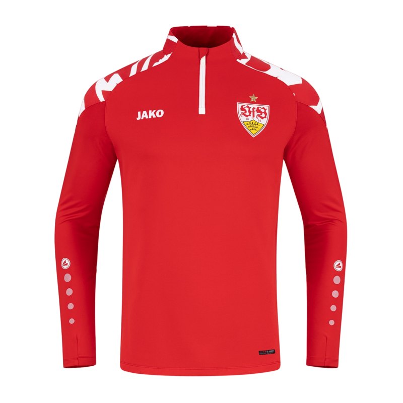 JAKO VfB Stuttgart Wild HalfZip Sweatshirt Kids Rot Weiss F105 - rot