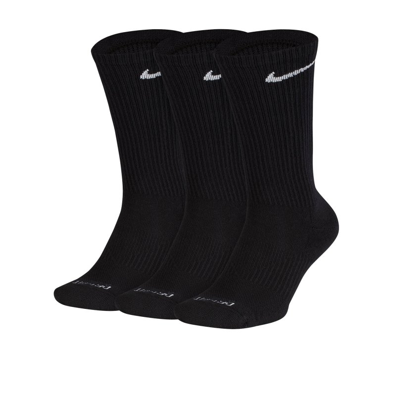 Nike Perfect Cushion Crew Socken 3er Pack F001 - schwarz