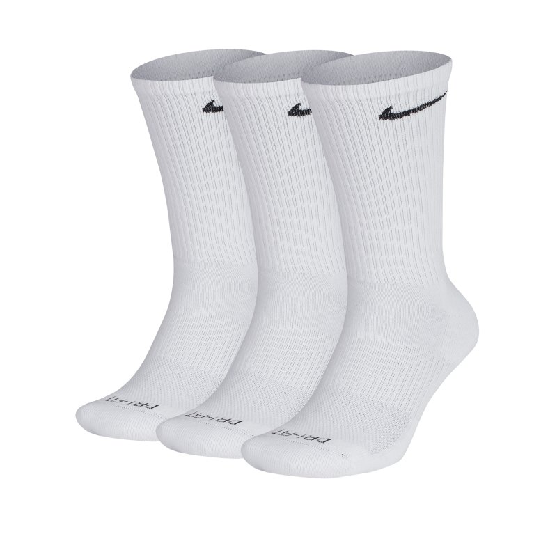 Nike Perfect Cushion Crew Socken 3er Pack F101 - weiss