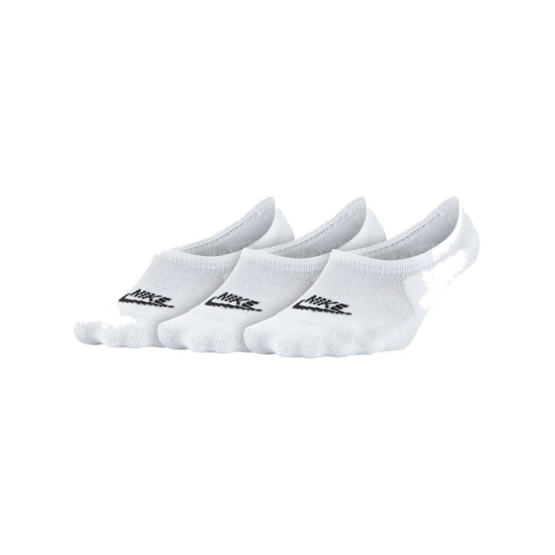 Nike Socken Footie Socks 3er Pack Weiss F100 - weiss
