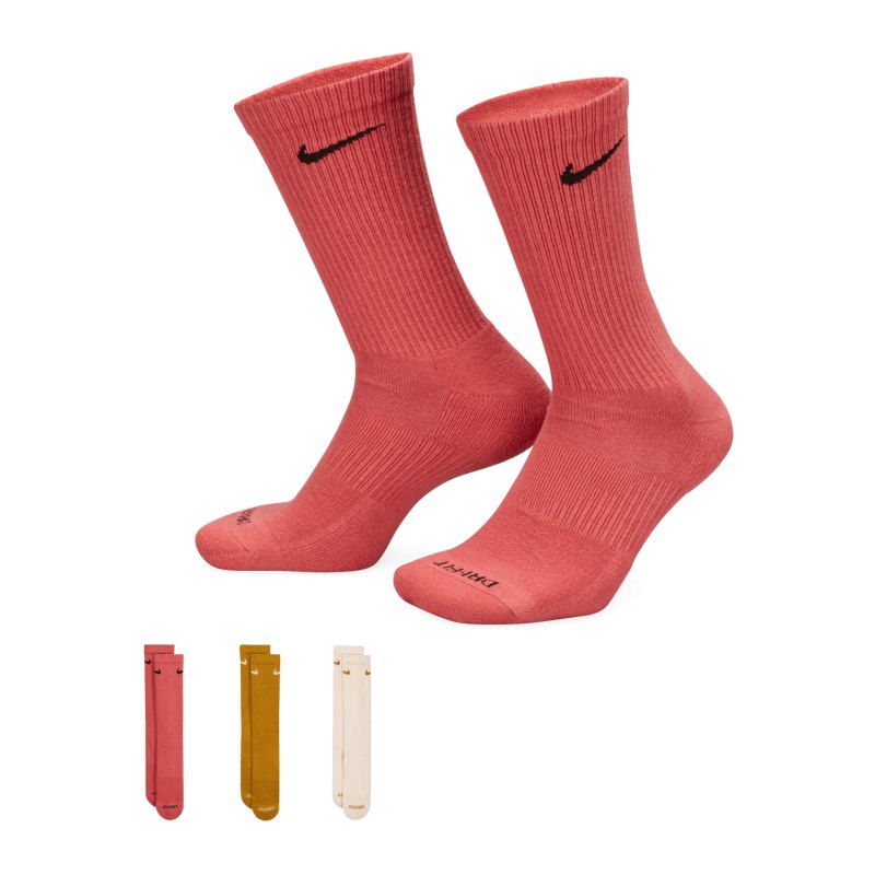 Nike Cush Crew 3er Pack Socken F992 - rot