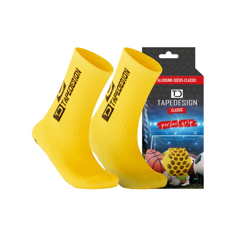 Tapedesign Socks Socken Gelb F003 - gelb