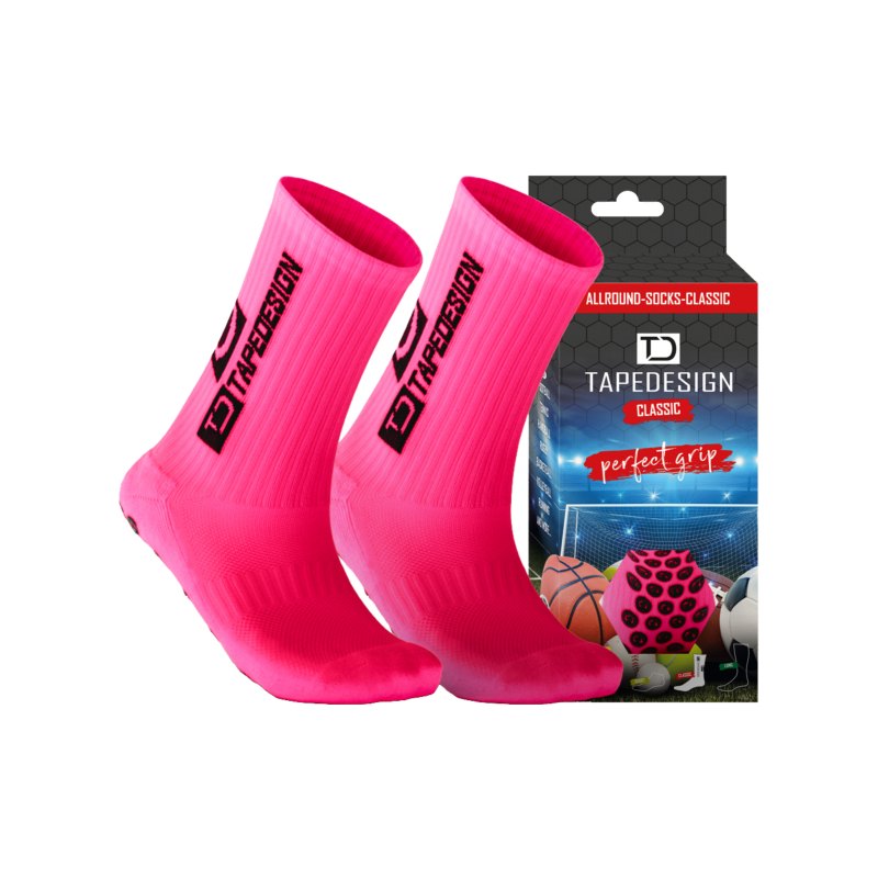 Tapedesign Socks Socken Neonpink F011 - pink