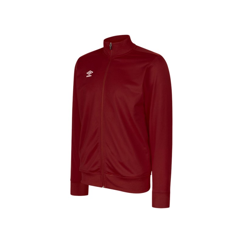 Umbro Club Essential Poly Jacke Dunkelrot FNCL - rot