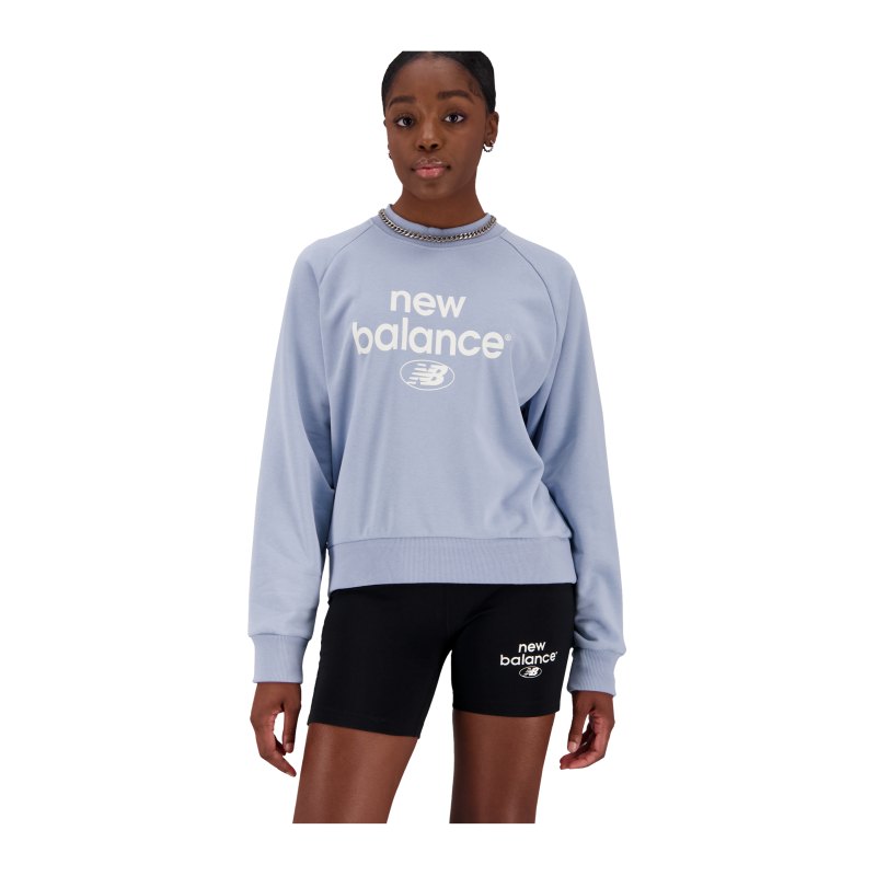 New Balance Essentials Sweatshirt Damen Grau FLAY - grau
