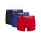 Nike Ultra Trunk Boxershort 3er Pack Rot Blau Schwarz F612 - rot