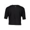 Calvin Klein Open Back Cropped T-Shirt Damen F001 - schwarz