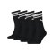 PUMA Crew Heritage Stripe 4er Pack Socken F001 - schwarz